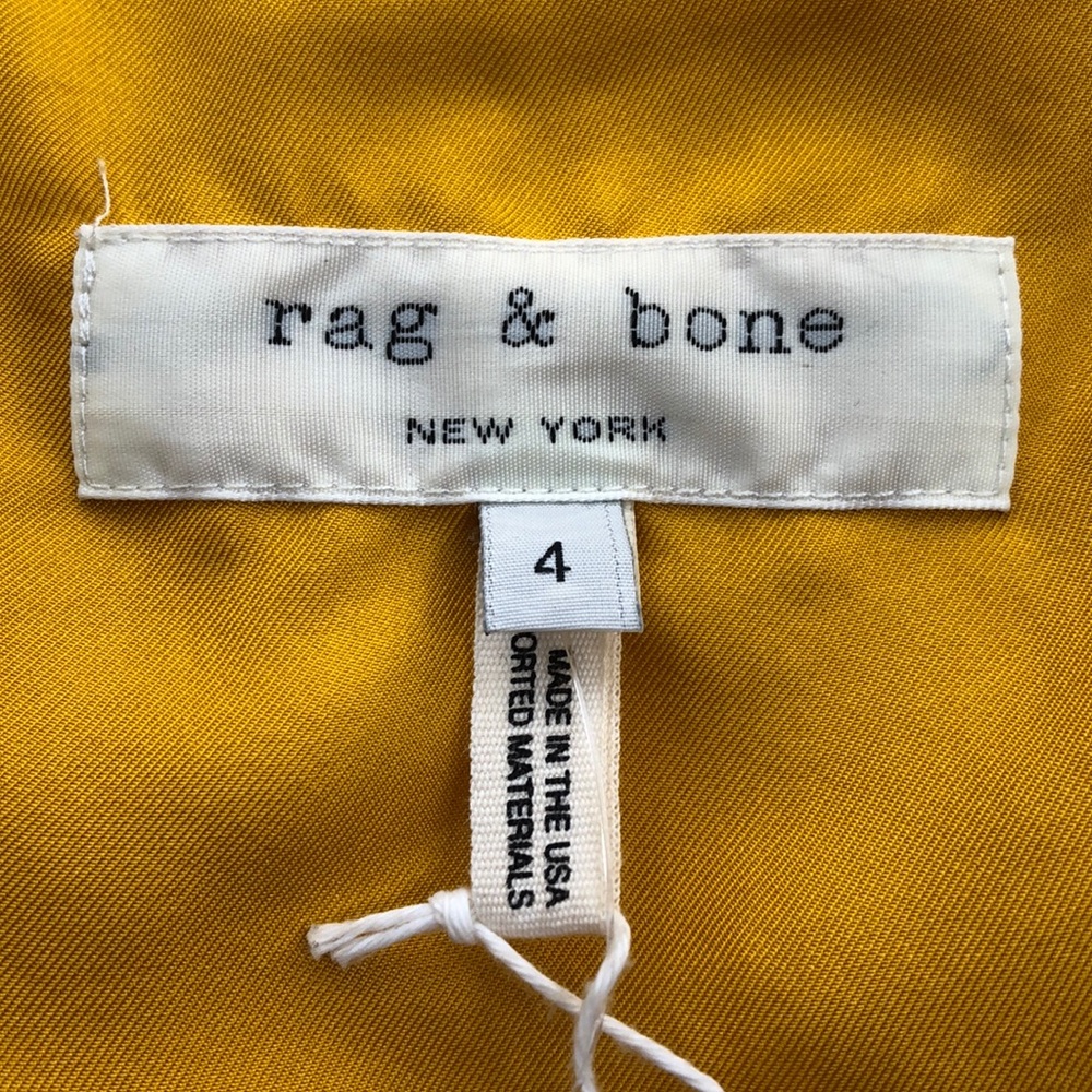 Rag & Bone Old Gold Silk Dune Romper NWT - Picture 5 of 9